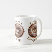 Mug Café et beignets personnalisés (Devant droit)