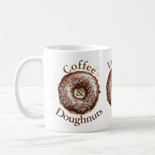 Mug Café et beignets personnalisés (Gauche)