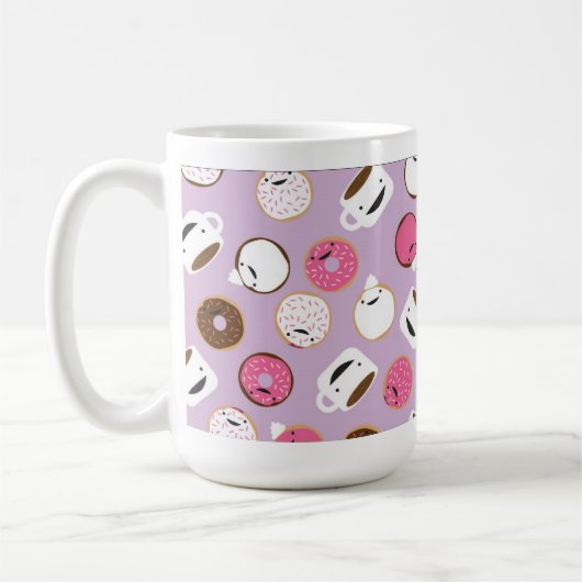 Mug café et butées toriques heureux (Gauche)