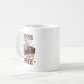 Mug Café Et Café Drôle Skeleton Halloween (Devant gauche)