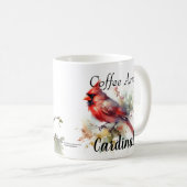 Mug Café et cardinal moderne Reds (Devant droit)