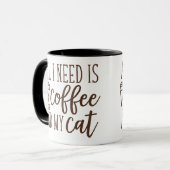 Mug Café et chat (Devant gauche)