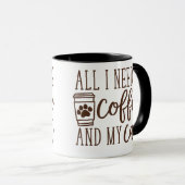 Mug Café et chat (Devant droit)