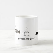 Mug Café et chats confortables boudin (Centre)