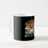 Mug Café et chiens Pug Rétro amateur (Devant gauche)