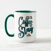 Mug Café Et Couper Les Choses (Gauche)
