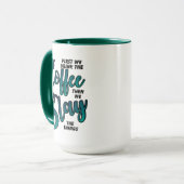 Mug Café Et Couper Les Choses (Devant gauche)