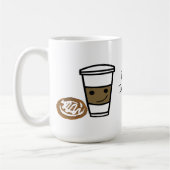 Mug Café et douceur avec une phrase mignonne (Gauche)