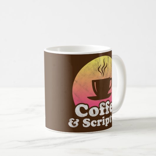 Mug Café et Écriture (Devant droit)