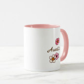 Mug Café et fleurs Cute Kawaii (Devant droit)