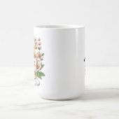 Mug Café et fleurs Cute Kawaii (Centre)