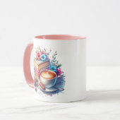 Mug Café et gâteau d'anniversaire Personnalisé (Devant gauche)