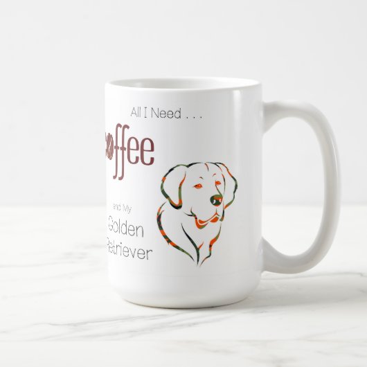 Mug Café et Golden Retriever (Droite)