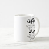 Mug Café et Humour à vin (Devant droit)