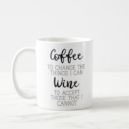 Mug Café et Humour à vin (Gauche)