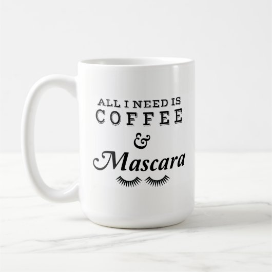 Mug Café et mascara (Gauche)