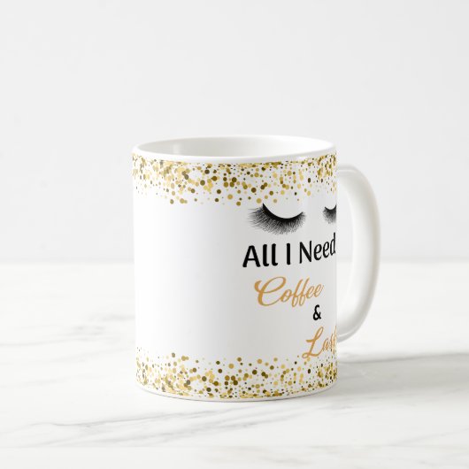 Mug Café et mèches (Devant droit)