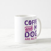 Mug Café Et Mes Chiens Sont Tout Ce Dont J'Ai Besoin (Devant droit)
