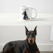 Mug Café et mon Doberman Noirs mignon / Personnaliser 
