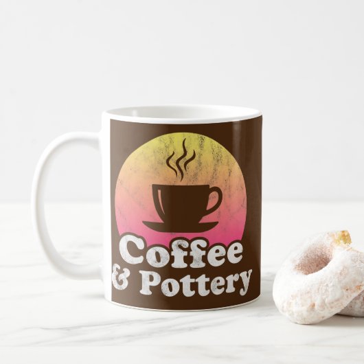 Mug Café et poterie  (Avec donut)