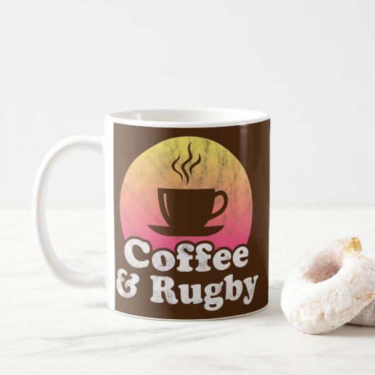 Mug Café et rugby  (Avec donut)