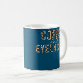 Mug Café Et Yelashes Leopard Lash Artist Lash (Devant droit)
