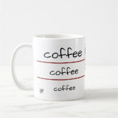 Mug Café et yeux (Gauche)