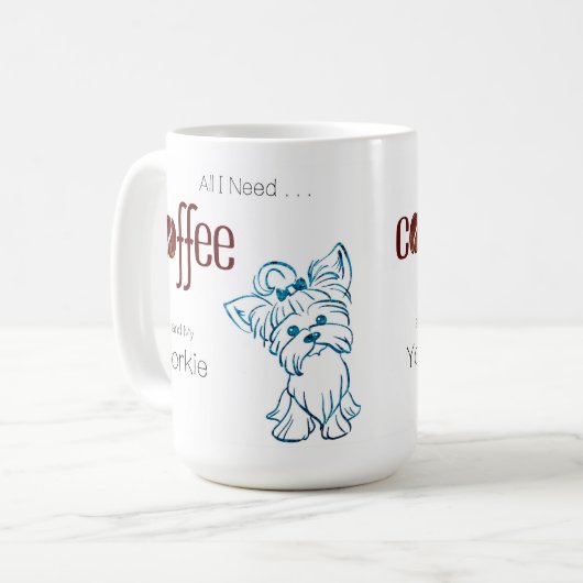 Mug Café et Yorkie (Devant gauche)