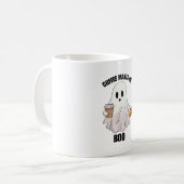 Mug Café fantôme Halloween drôle  (Devant gauche)