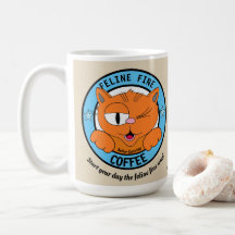 CAFÉ FÉLIN FIN Monsieur Gato Chat de Dessin Animé