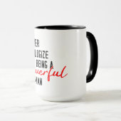 Mug Café Féministe Puissant (Devant droit)