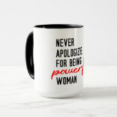 Mug Café Féministe Puissant (Devant gauche)