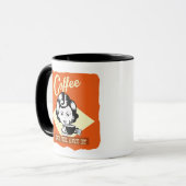 Mug café femme rétro (Devant gauche)