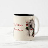 Mug café fenêtre de Noël (Devant droit)