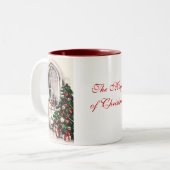 Mug café fenêtre de Noël (Devant gauche)