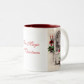 Mug café fenêtre de Noël (Devant droit)