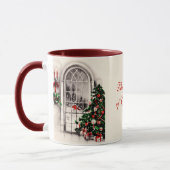 Mug café fenêtre de Noël (Gauche)