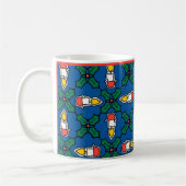 Mug café festif, Holly Noël et bougies (Gauche)