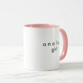 Mug café fille analogique (Devant droit)