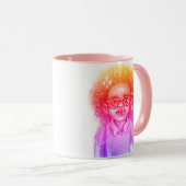 Mug Café Fille aux Boucles Heureuses (Devant droit)