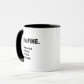 Mug Café fin et drôle (Devant gauche)