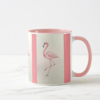 Mug café Flamant rose rose