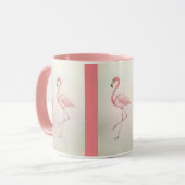 Mug café Flamant rose rose (Devant gauche)