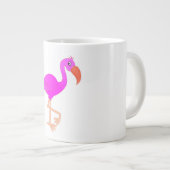 Mug café Flamant rose rose (Devant droit)
