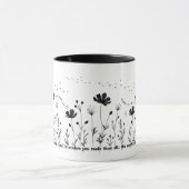 Mug café fleur - 11oz, Fleurs sur Terre Mug (Centre)
