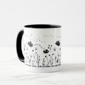 Mug café fleur - 11oz, Fleurs sur Terre Mug (Devant gauche)