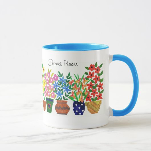 Mug café 'Flower Power' (Droite)