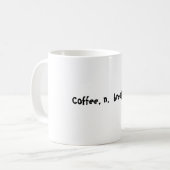 Mug Café, fluide de coupure de N. (Devant gauche)