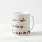 Mug Café Fort, Court Lundi (Devant droit)