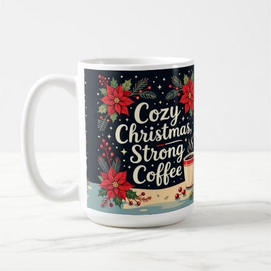Mug Café fort de Noël cosy (Gauche)